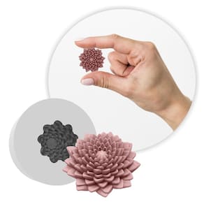 Forma de Silicone Mini Flor de Lotus