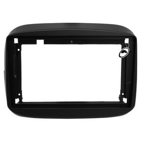 Moldura Painel 2 Din 9" Polegadas Fiat Mobi 2016 em Diante Preto