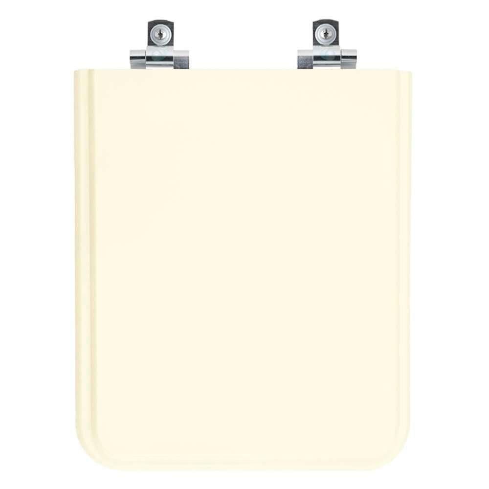 Assento Sanitário Com Fechamento Lento Square Biscuit Para Vaso Incepa