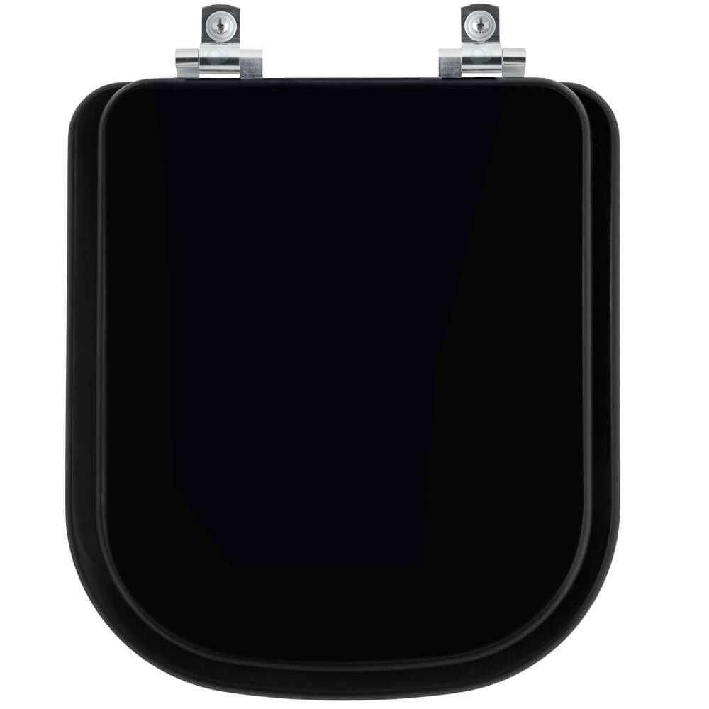 Assento Sanitário Soft Close Piano ébano (preto) Para Vaso Deca