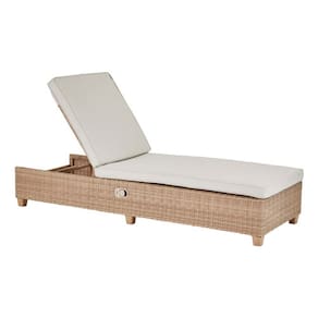 Espreguicadeira Vime Rattan Almofada 5 Posicoes Ate 160kg