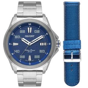 Relógio Masculino Orient Sport Clássico Mbss1426 Prata/Azul