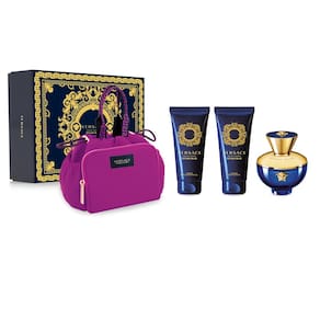 Perfume Versace Dylan Blue para mulheres, 100 ml, 4 peças, conjunto de presente