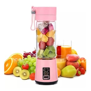 Liquidificador Portátil Recarregável Copo 380ml 6 Lâminas Suco Shake Vitamina