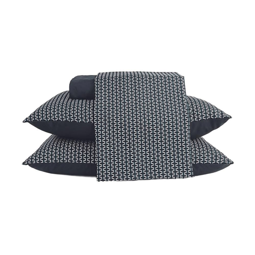 Jogo de Cama Tint Microfibra Preto - A\\CASA