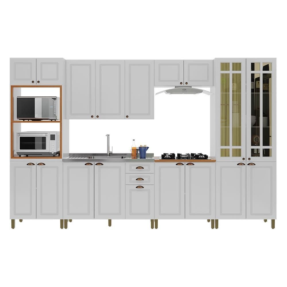 Cozinha Modulada Firenze 6 Peças com Torre Quente 2 Fornos - Indékes