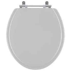 Tampa De Vaso Sanitário Buzios Para Bacia Hervy Cinza Claro