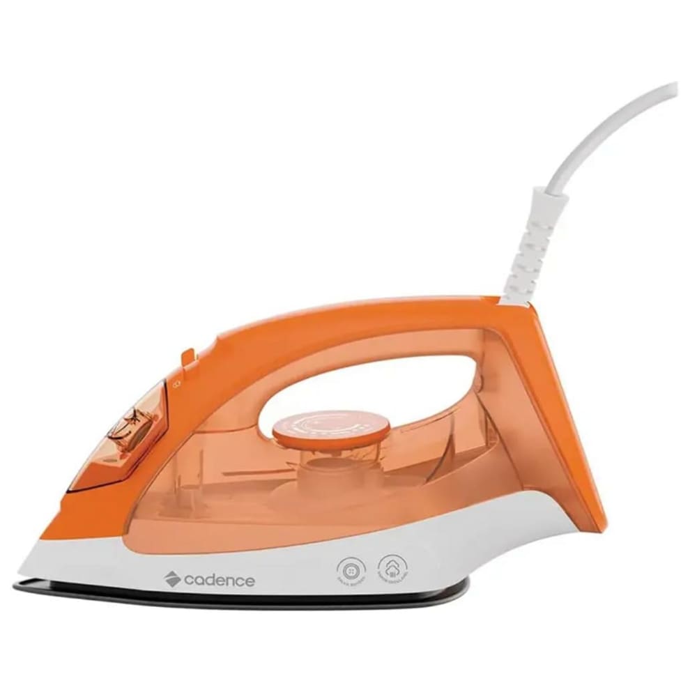 Ferro de Passar Cadence 1200W Antiaderente Orange Luxx