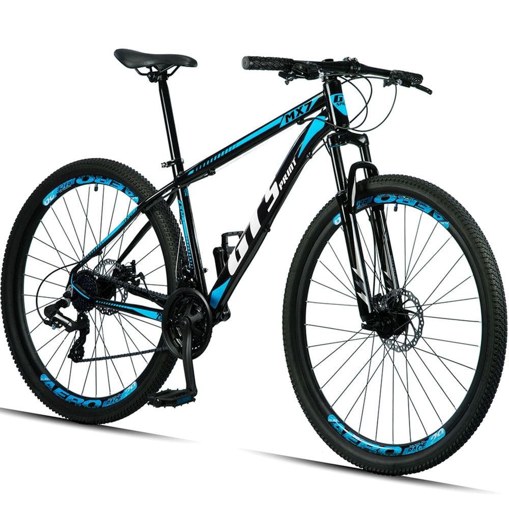 Bicicleta Gt Sprint Mx7 Aro 29 Susp. Dianteira 21 Marchas - Preto/azul