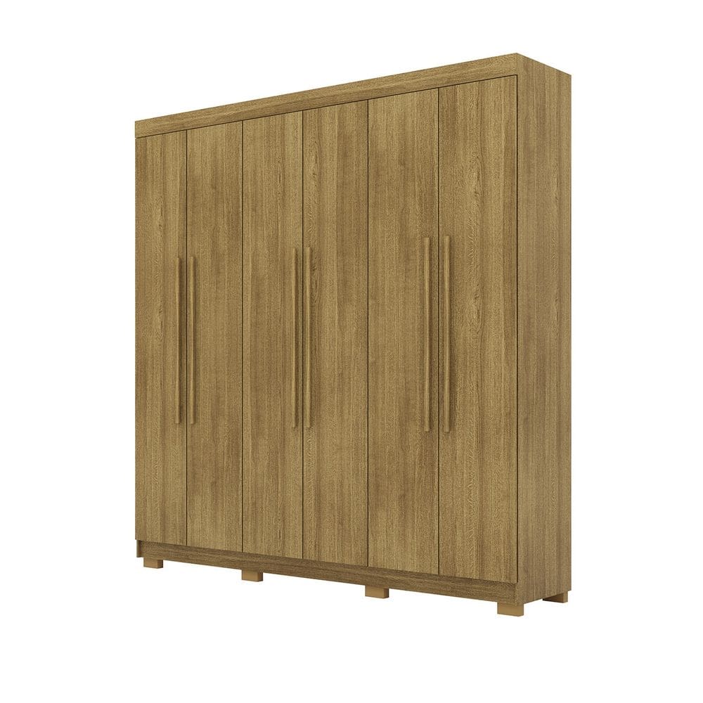 Guarda Roupa Casal 218cm 6 Portas Elegance Nature - Vila Rica