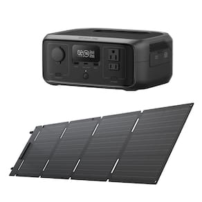 Estação De Energia Bateria Portátil Ecoflow River 3 127V 300W Gerador com painel Solar 60W