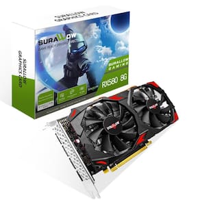 Placa gráfica SURALLOW RX 580 8GB GDDR5 256 Bit para PC de jogos