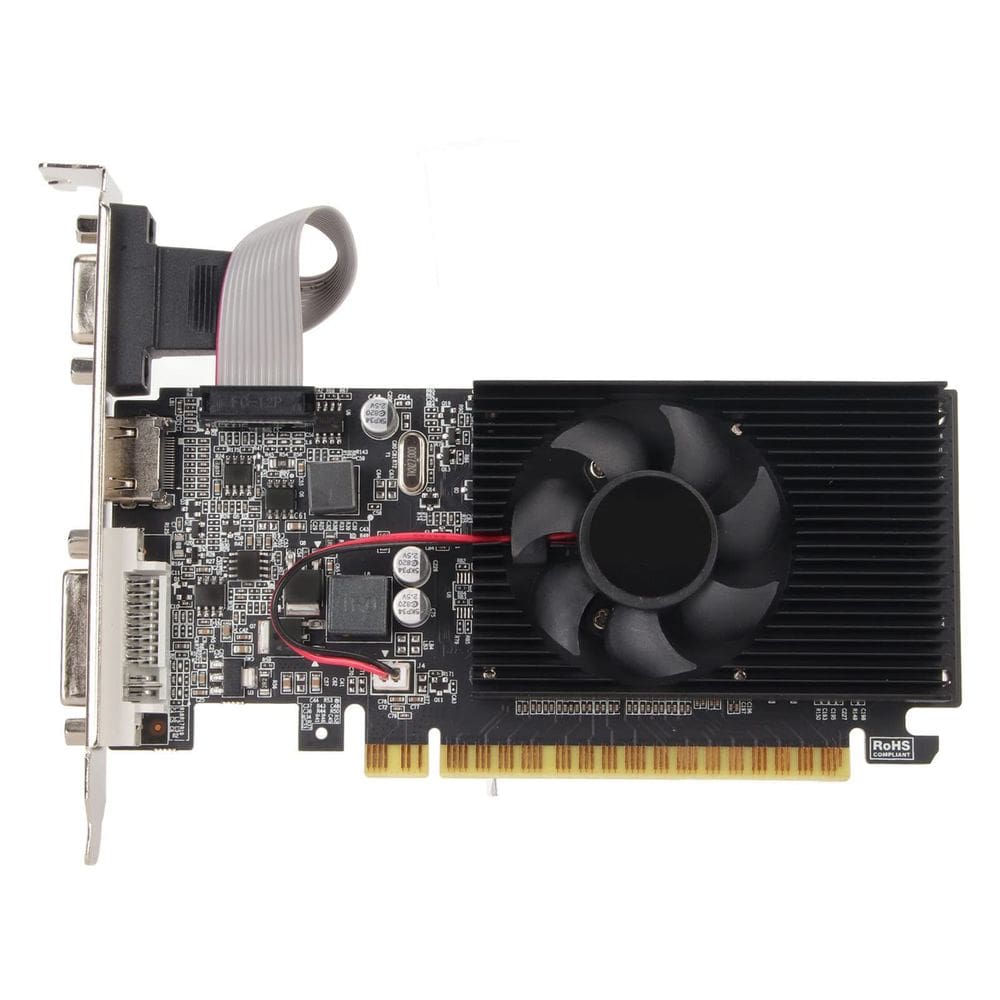 Placa gráfica para PC EBTOOLS GT610 1GB DDR3 com ventilador de refrigeração