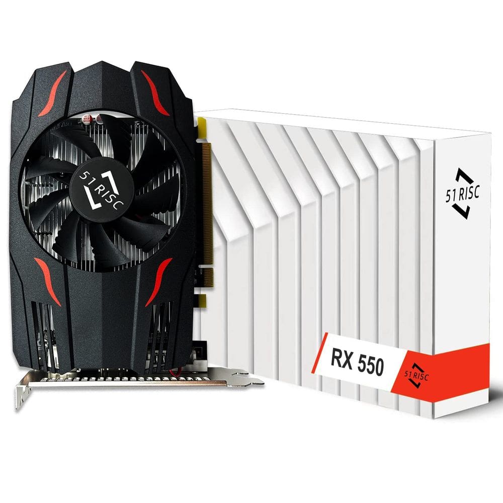 Placa gráfica 51RISC Radeon RX 550 4GB GDDR5 de 128 bits