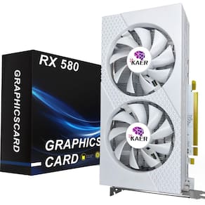 Placa gráfica KAER RX580 8GB GDDR5 256bit com ventiladores duplos