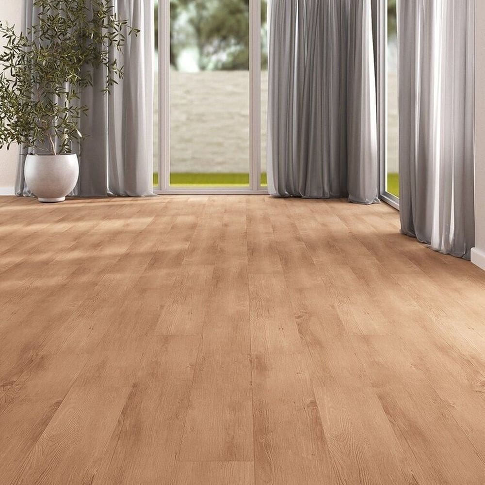 Kit com 19m² Piso Vinílico em Régua 17,78cm X 2mm X 1,21m Sofisticato Ruffino Sapucaia