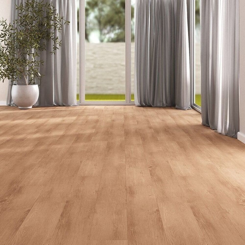 Kit com 30m² Piso Vinílico em Régua 17,78cm X 2mm X 1,21m Sofisticato Ruffino Sapucaia