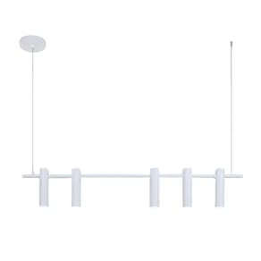 Luminária Pendente Para Balcão de Cozinha 5 Tubos