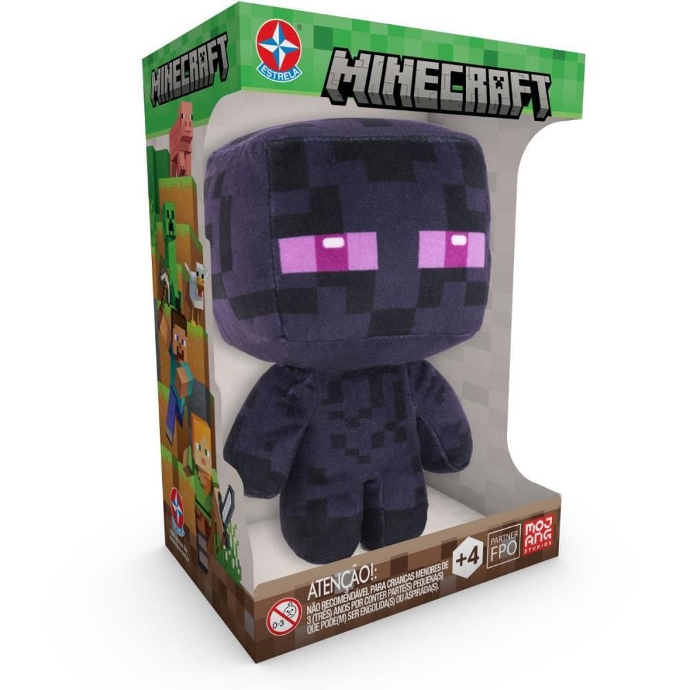 Pelúcia Minecraft Enderman 16cm - Estrela
