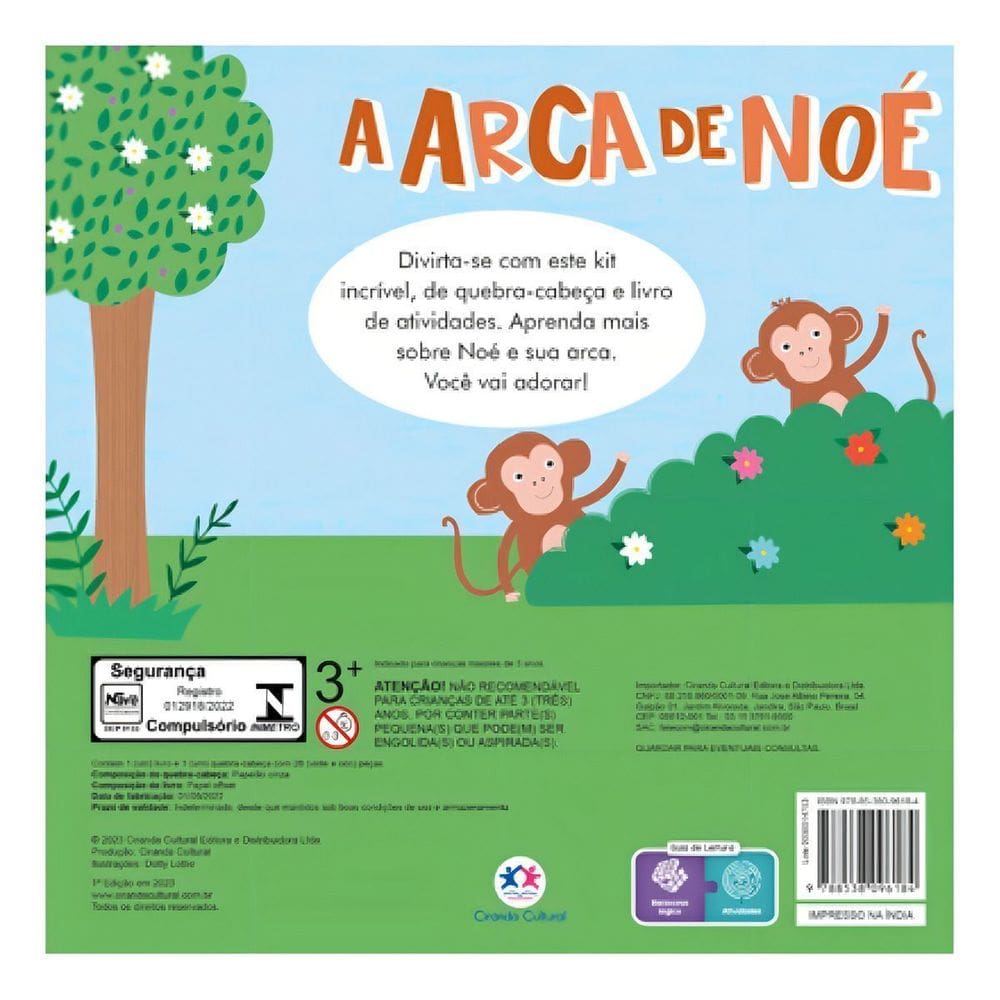 A Arca de Noé - Com Quebra-Cabeça e Livro de Atividades!