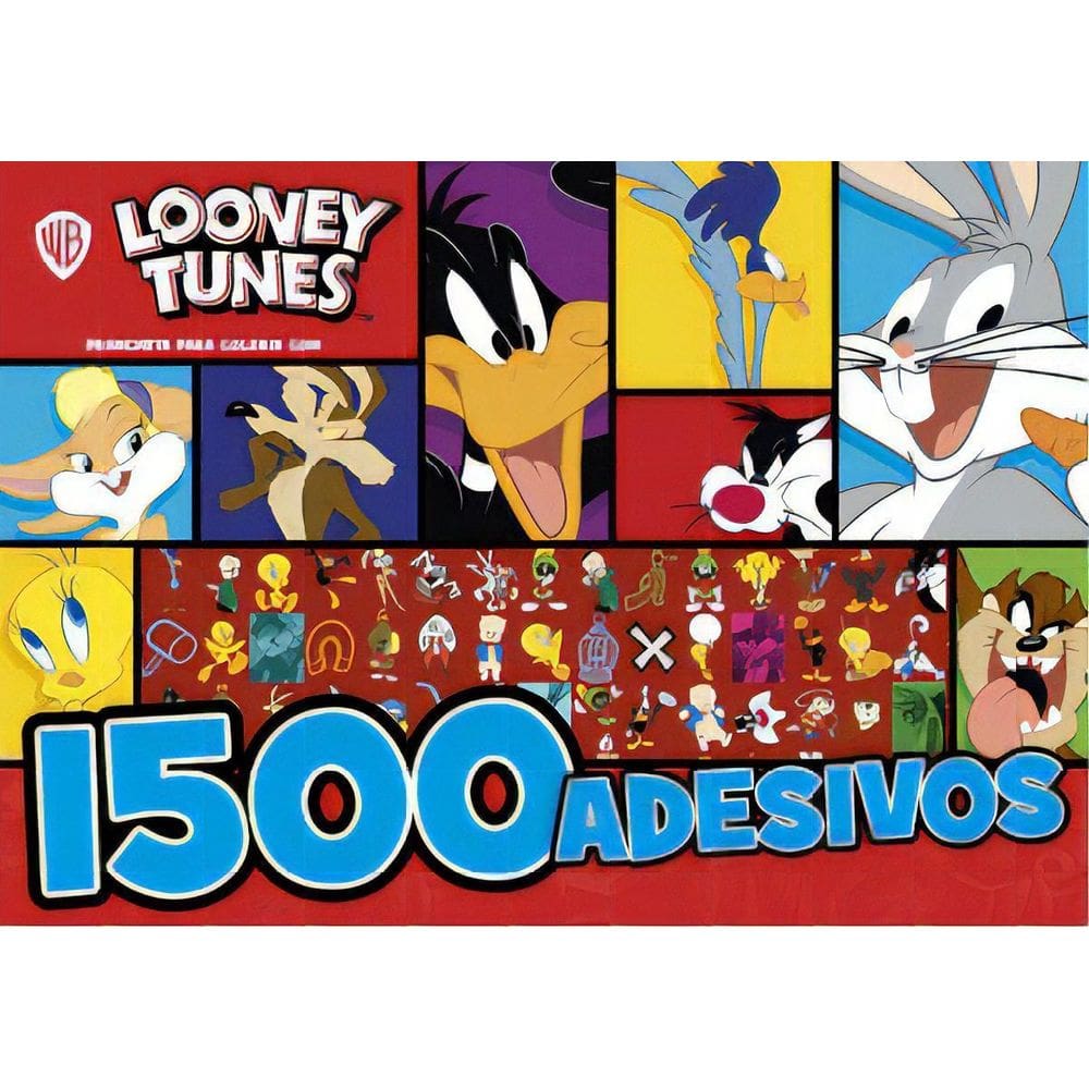 Looney Tunes - Prancheta Para Colorir Com 1.500 Adesivos