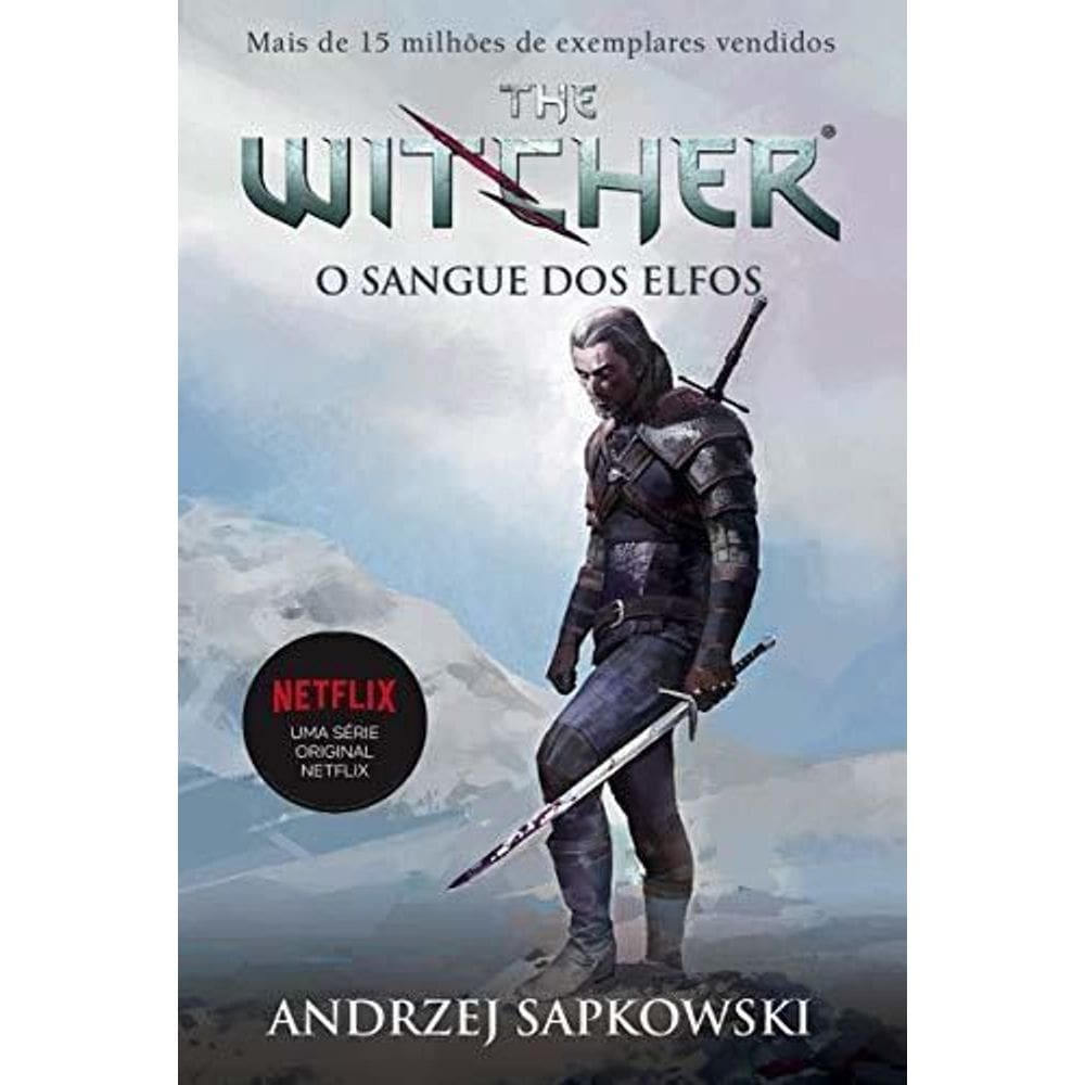 O sangue dos elfos - The Witcher - A saga do bruxo Geralt de Rivia (Capa game)
