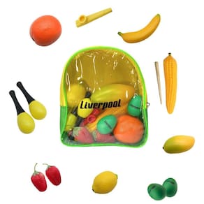 Kit Bandinha Musical Infantil Frutas Liverpool 11291 Com Mochila