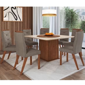 Conjunto Sala de Jantar Mesa com 8 Cadeiras Ref 138/23 Zamarchi