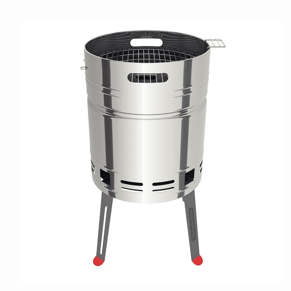 Churrasqueira a Carvão Tcp 400 Aço Inox Bandeja Para Carvão em Aço Esmaltado - Tramontina 26500006
