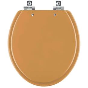 Assento Sanitário Soft Close Saveiro Amarelo Terra Para Vaso Celite