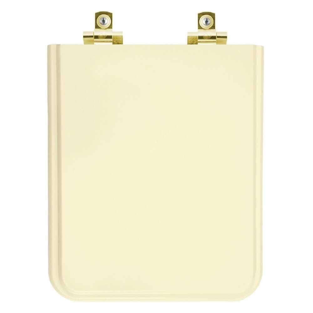 Assento Sanitário Soft Close Square Bone Para Vaso Incepa Com Ferragem Dourada