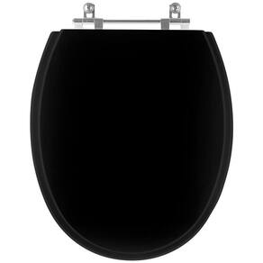 Assento Sanitario Poliester Spot Ebano (preto) Para Vaso Deca