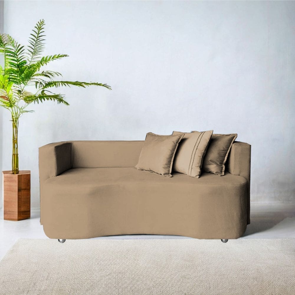 Divã Recamier Luxo Decorativo Primor 155 Capuccino