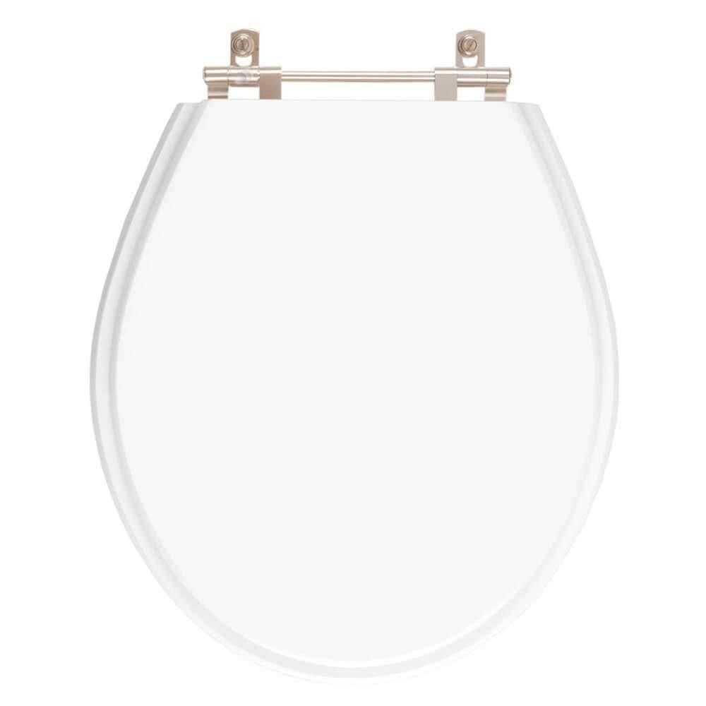 Tampa De Vaso Poliéster Carina Branco Para Bacia Ideal Standard