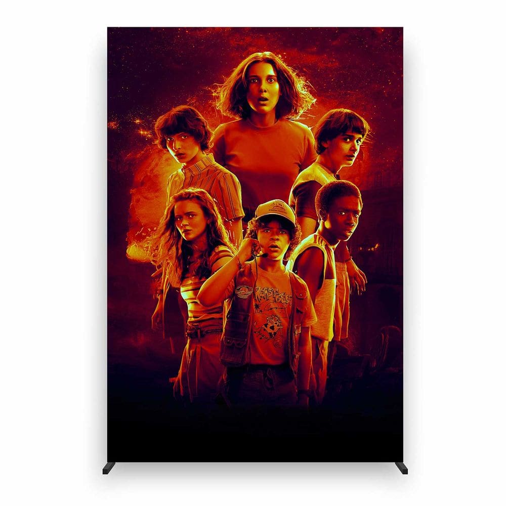 Painel de Festa Lateral com Forro Stranger Things - Fera Print