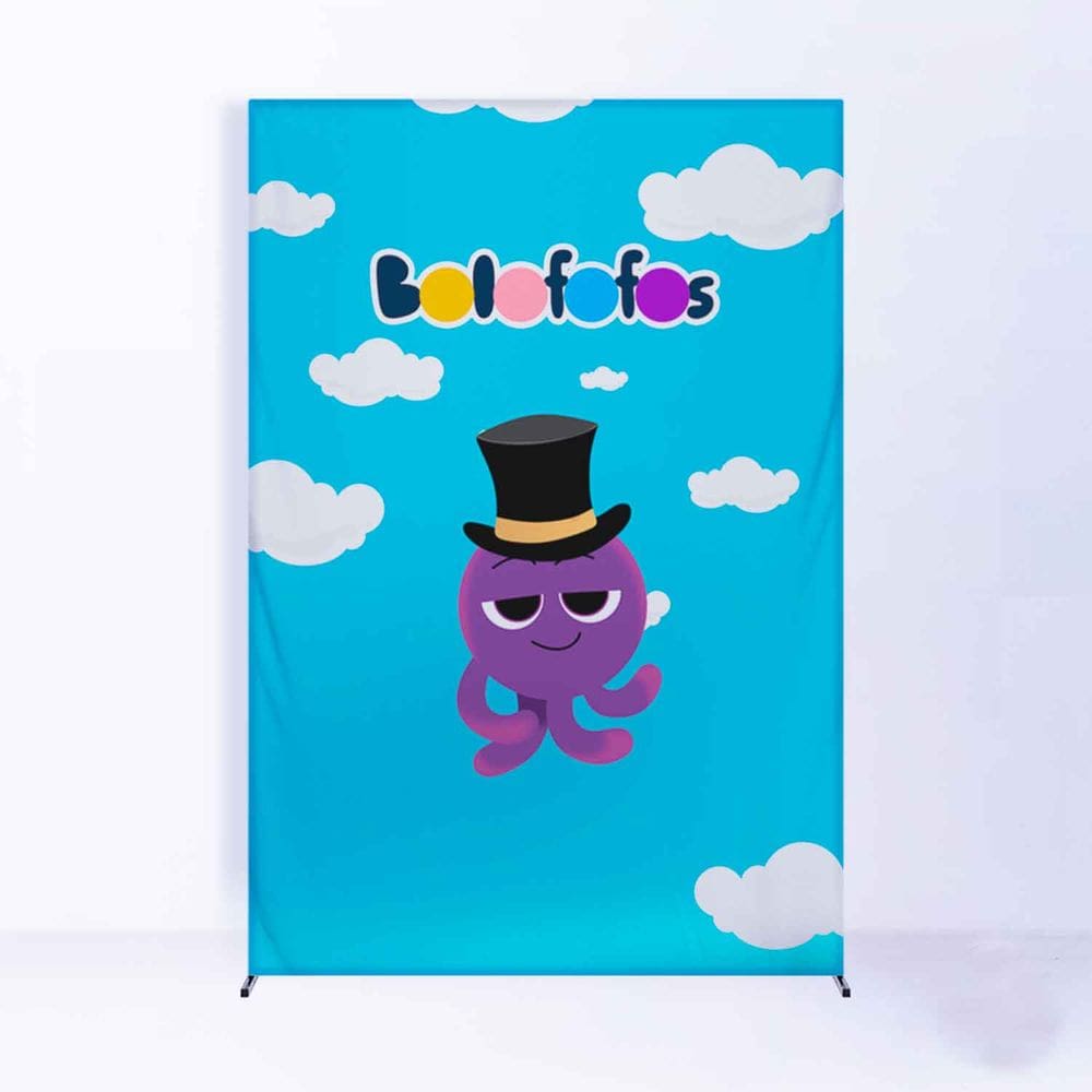 Painel de Festa Lateral com Forro Bolo Fofo- Fera Print