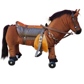 Brinquedo Cavalinho De Puxar E Empurrar Com Rodinhas