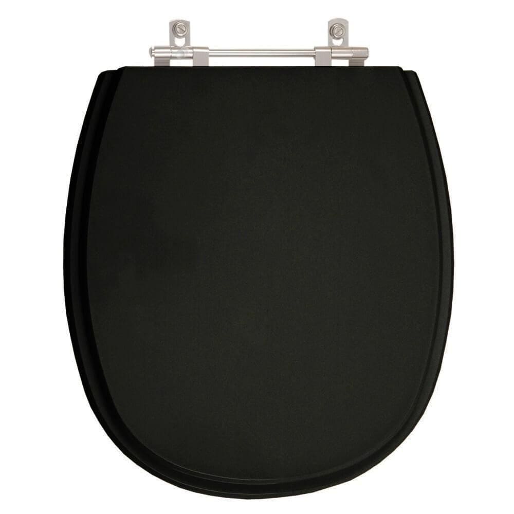 Assento Sanitário Acrílico Aspen Preto Para Vaso Deca