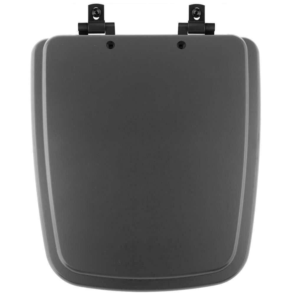 Assento Sanitário Mdf Soft Close Boss Onix (preto Fosco) Para Vaso Incepa Com Ferragem Preta