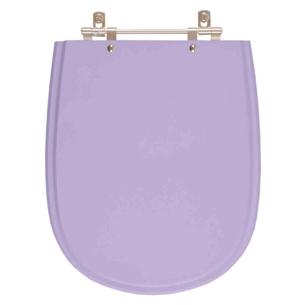 Assento Sanitário Poliester Paris Bermuda (lilás) Para Vaso Ideal Standard
