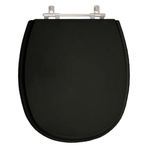 Assento Sanitário Poliester Aspen Ebano (preto) Para Vaso Deca