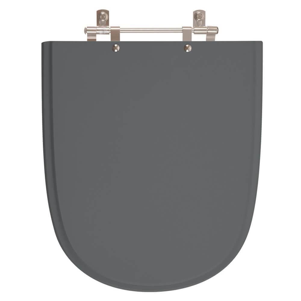 Assento Sanitário Ezedra Cinza Quartzo (cinza Escuro) Para Vaso Ideal Standard