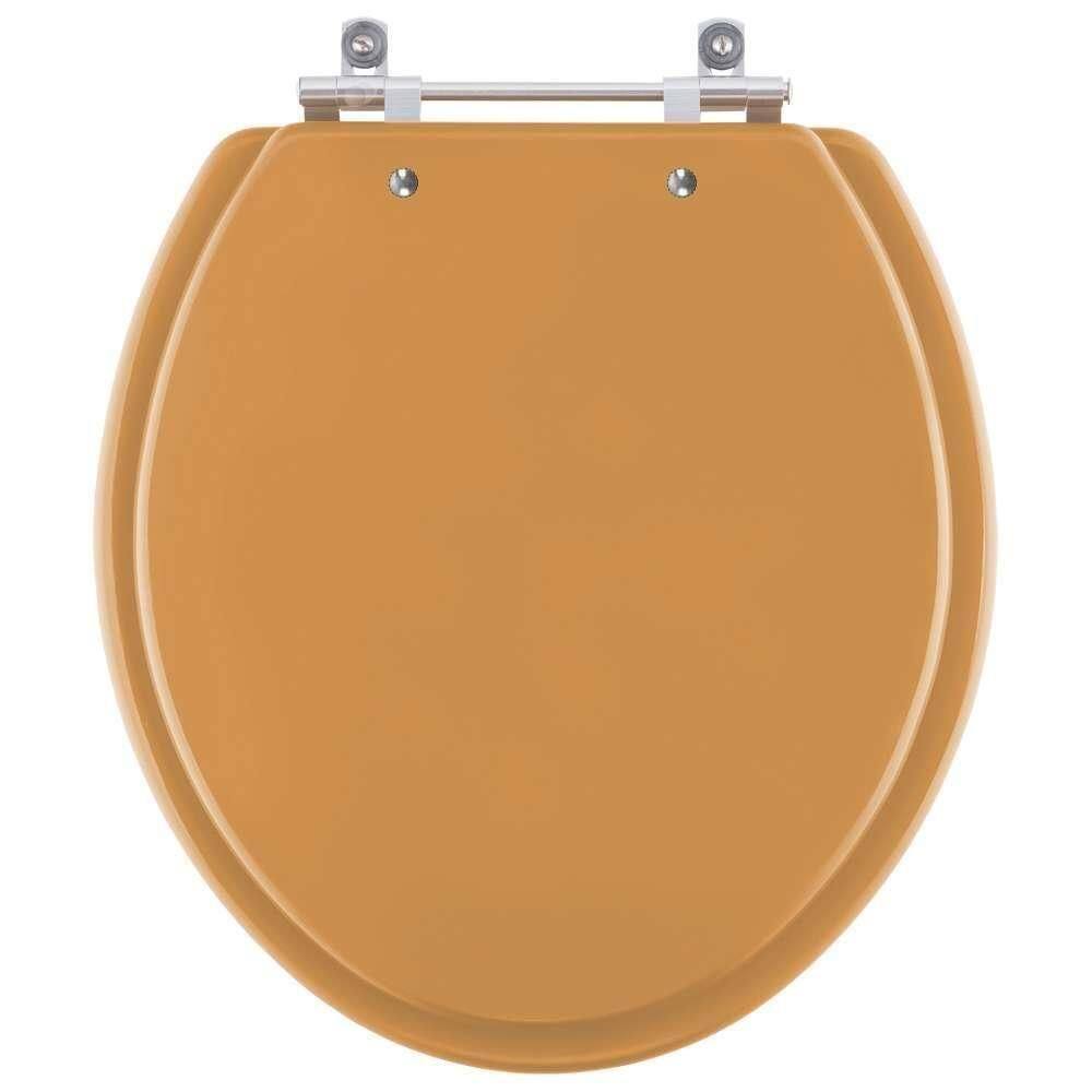 Assento Sanitário Saveiro Amarelo Terra Para Vaso Celite