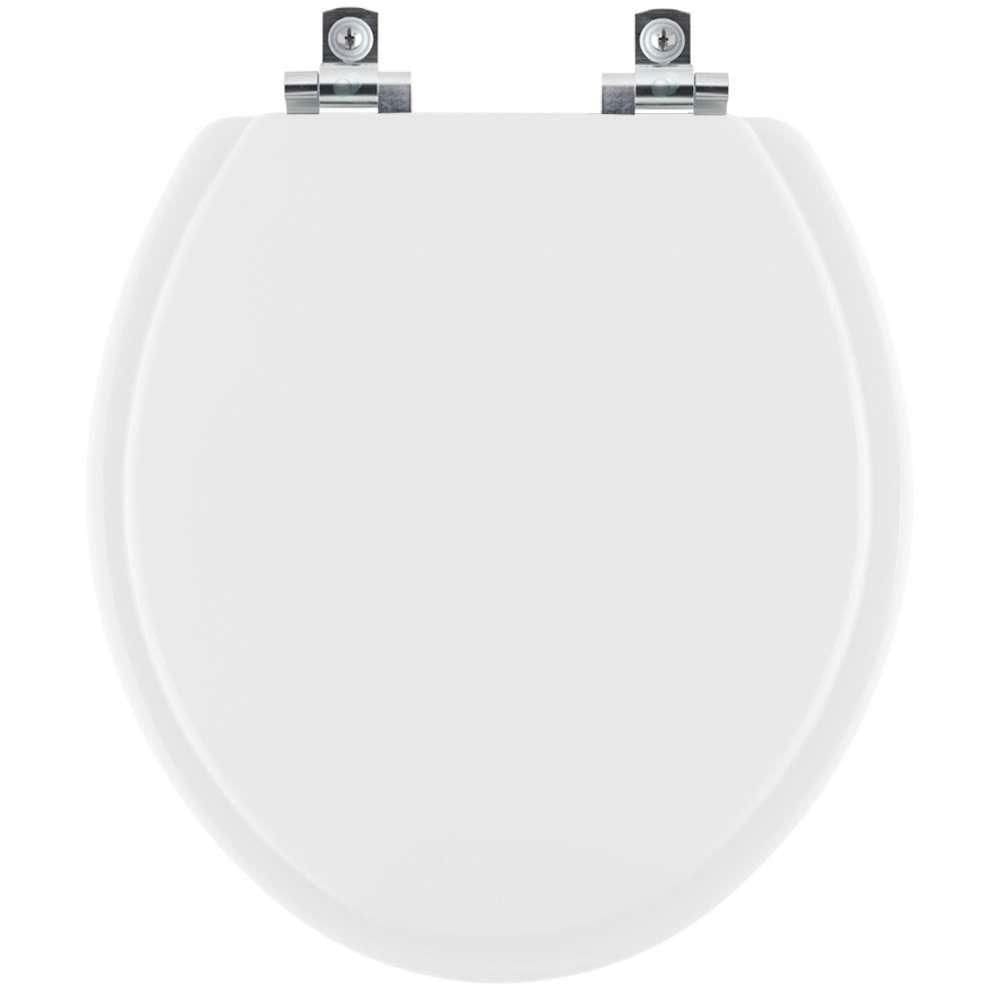 Assento Sanitário Soft Close Benfica Branco Para Vaso Luzarte
