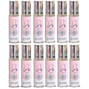 Perfume LATTAFA Yara Roll-On, óleo de perfume 10 ml (pacote com 12)