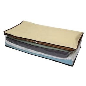 Capa Organizador Caixa Multiuso Premium Bege Tnt 80X45X15