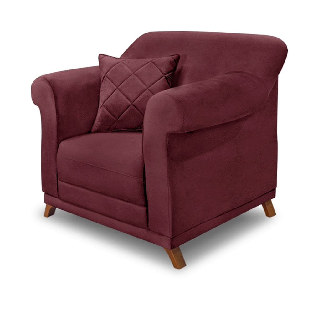 Poltrona Amsterdam Veludo - Lucadi Home