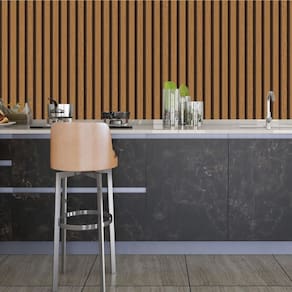Papel De Parede Adesivo Ripado Madeira Lavável Sala Quarto Cozinha