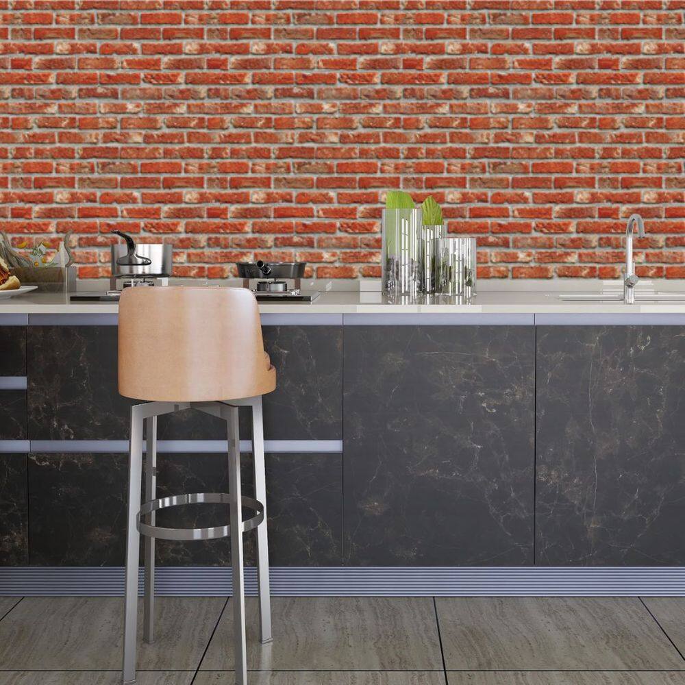 Papel De Parede Adesivo Tijolo Lavável Sala Quarto Cozinha