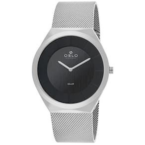 Relógio Oslo Masculino Ref: Ombsssvs0003 P1sx Slim Solar Prateado
